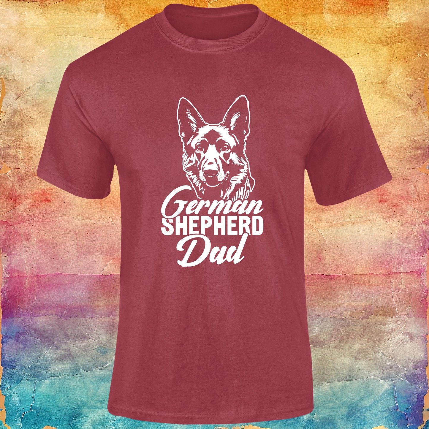 German Shepherd Dad Unisex Softstyle Tee