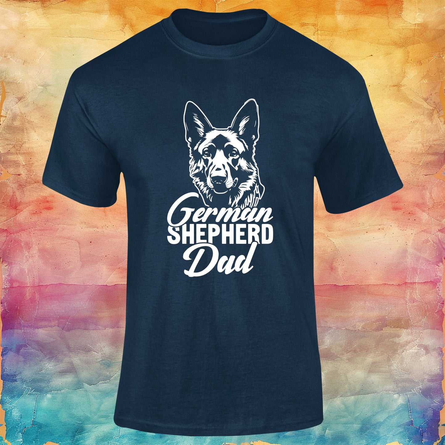 German Shepherd Dad Unisex Softstyle Tee