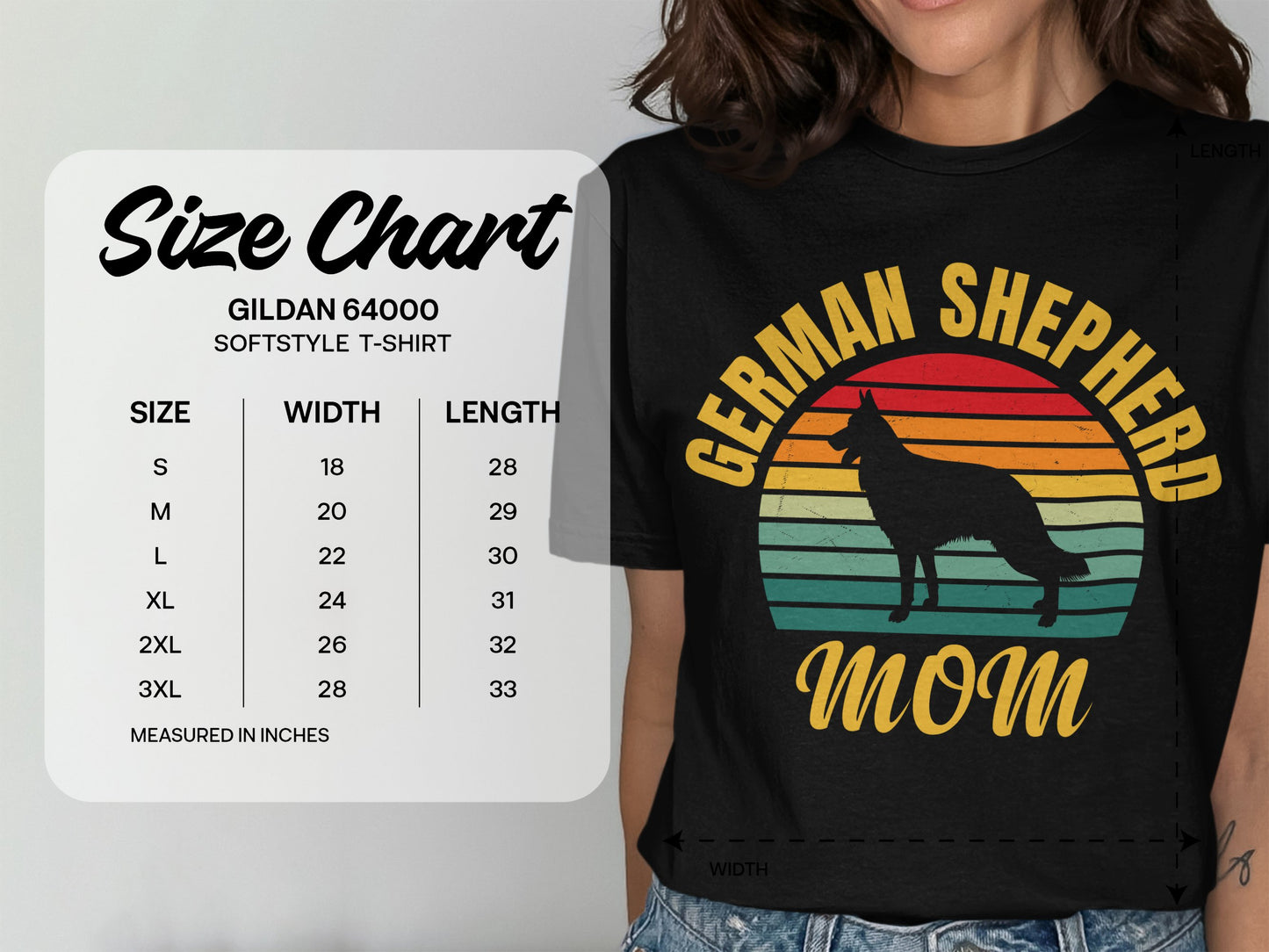 German Shepherd Mom Unisex Softstyle Tee