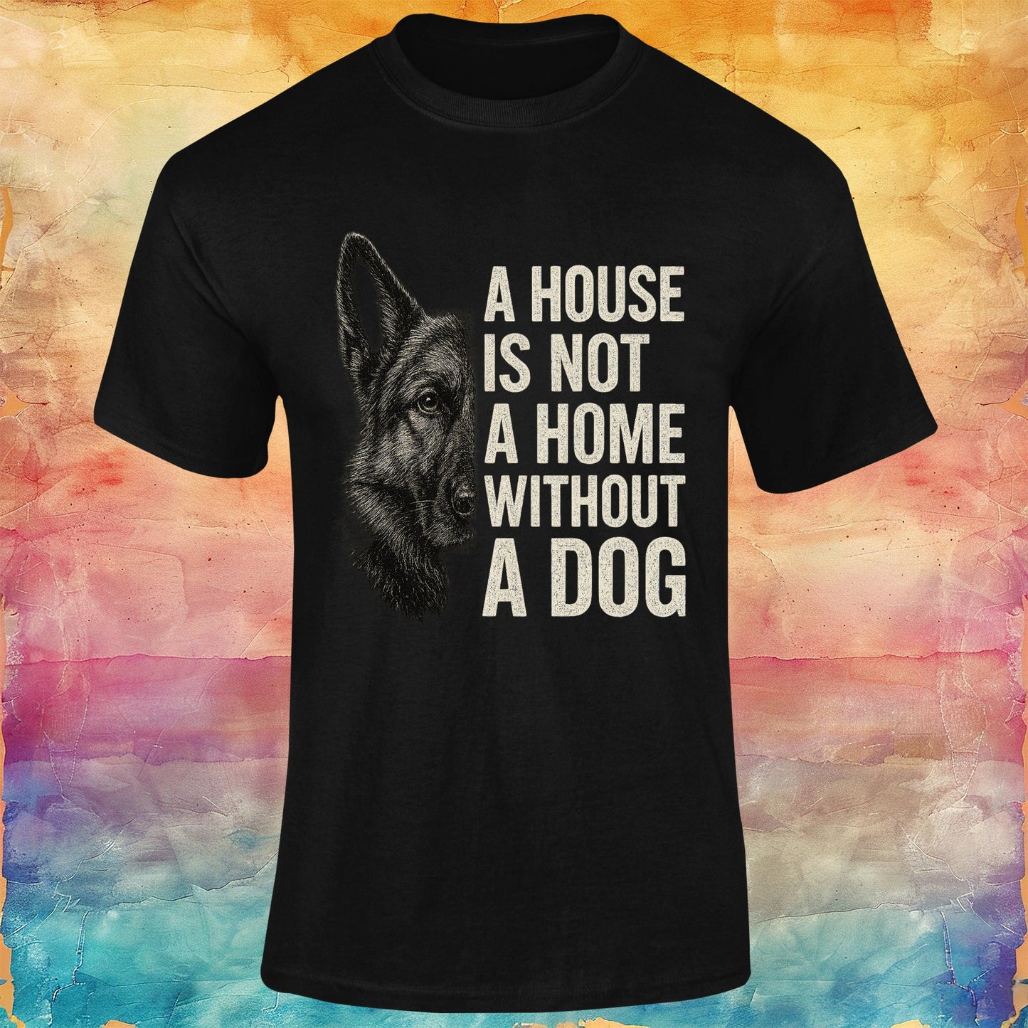 A House is Not a Home Without a Dog Unisex Softstyle Tee