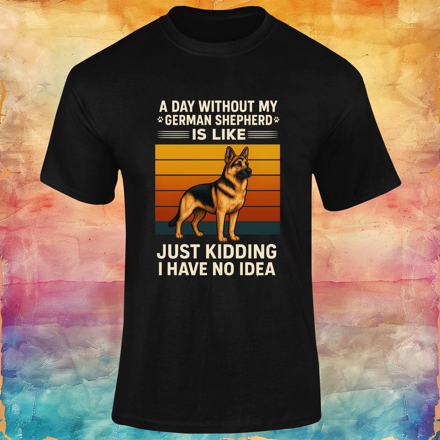 A Day Without My German Shepherd Unisex Softstyle Tee