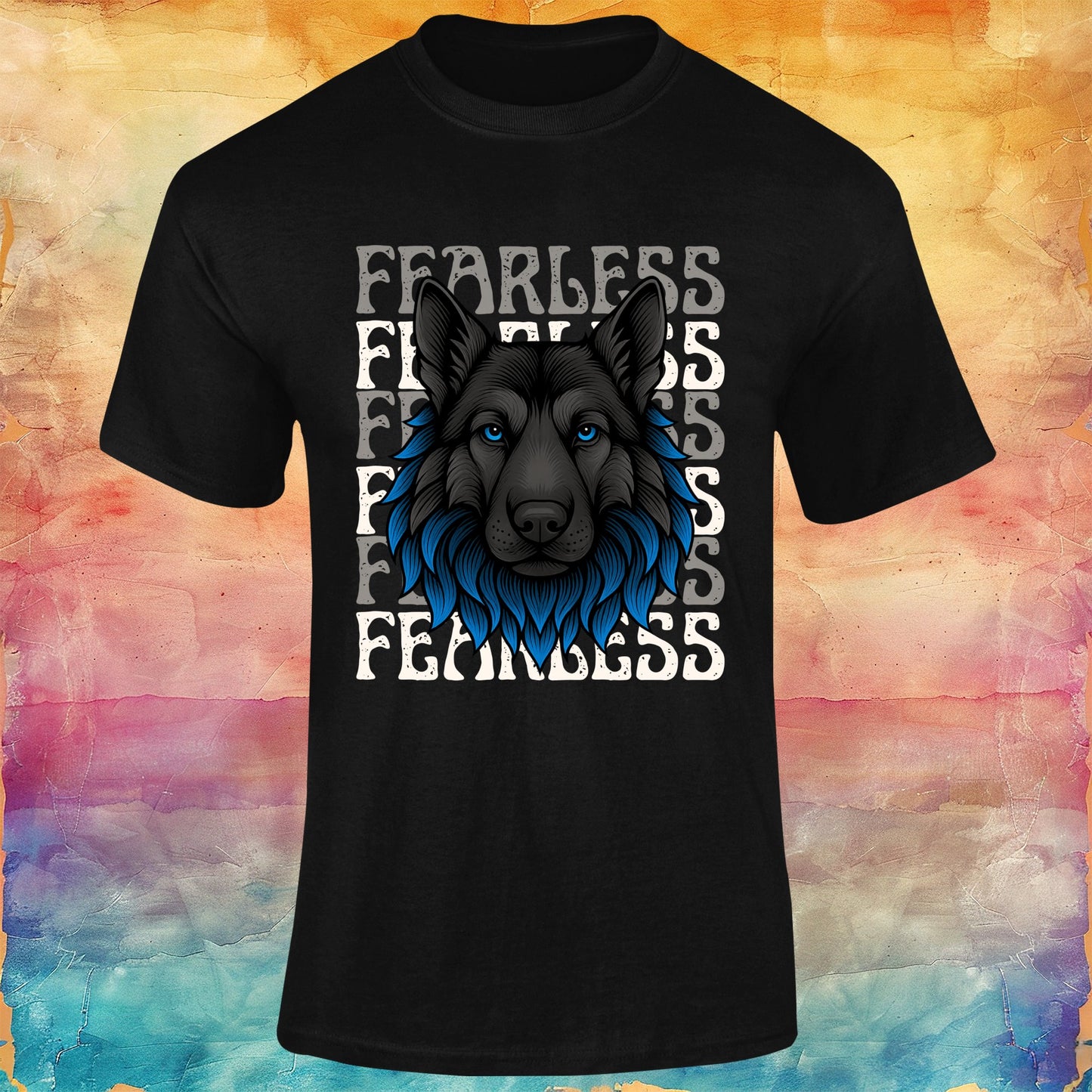 Fearless German Shepherd Unisex Softstyle Tee