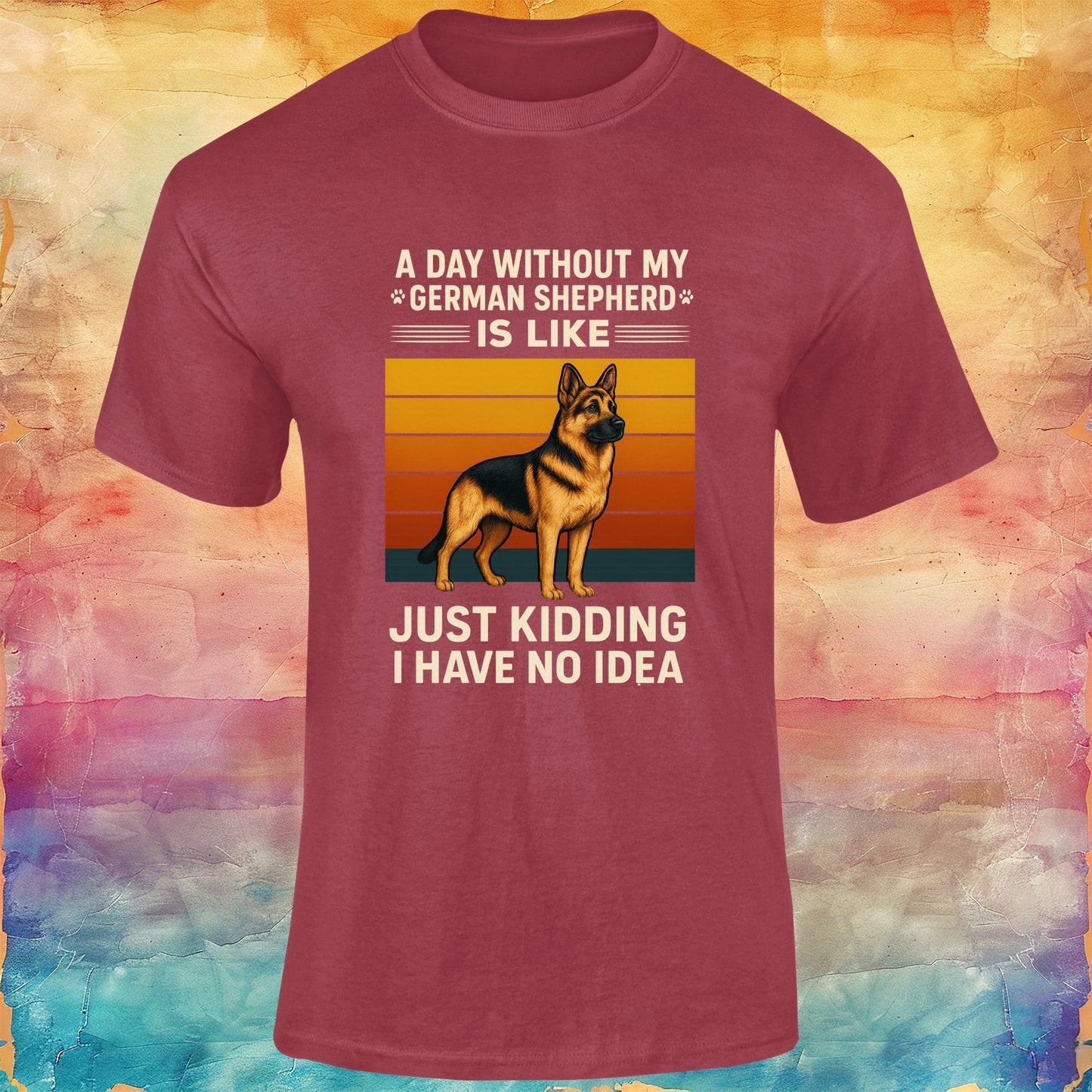 A Day Without My German Shepherd Unisex Softstyle Tee