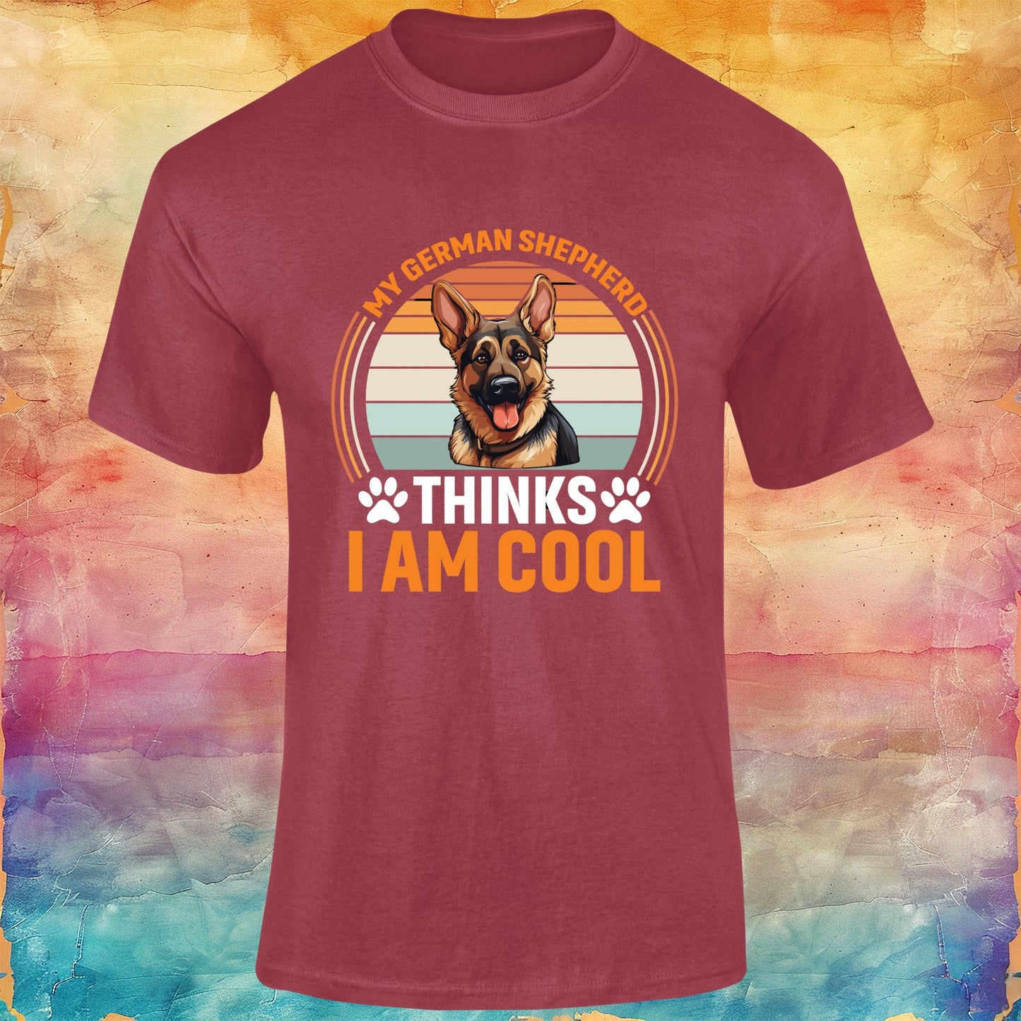 My German Shepherd Thinks I am Cool Unisex Softstyle Tee