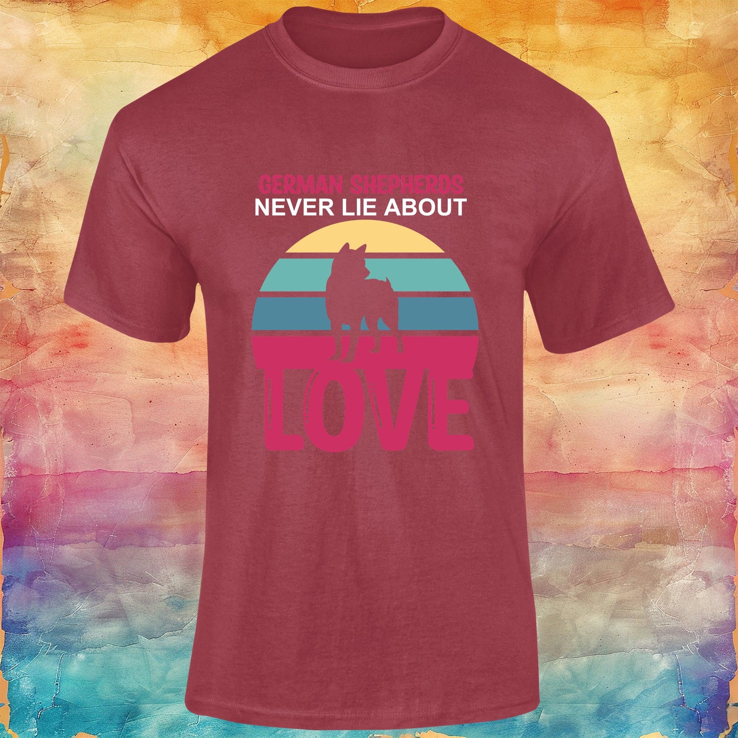 German Shepherds Never Lie About Love Unisex Softstyle Tee