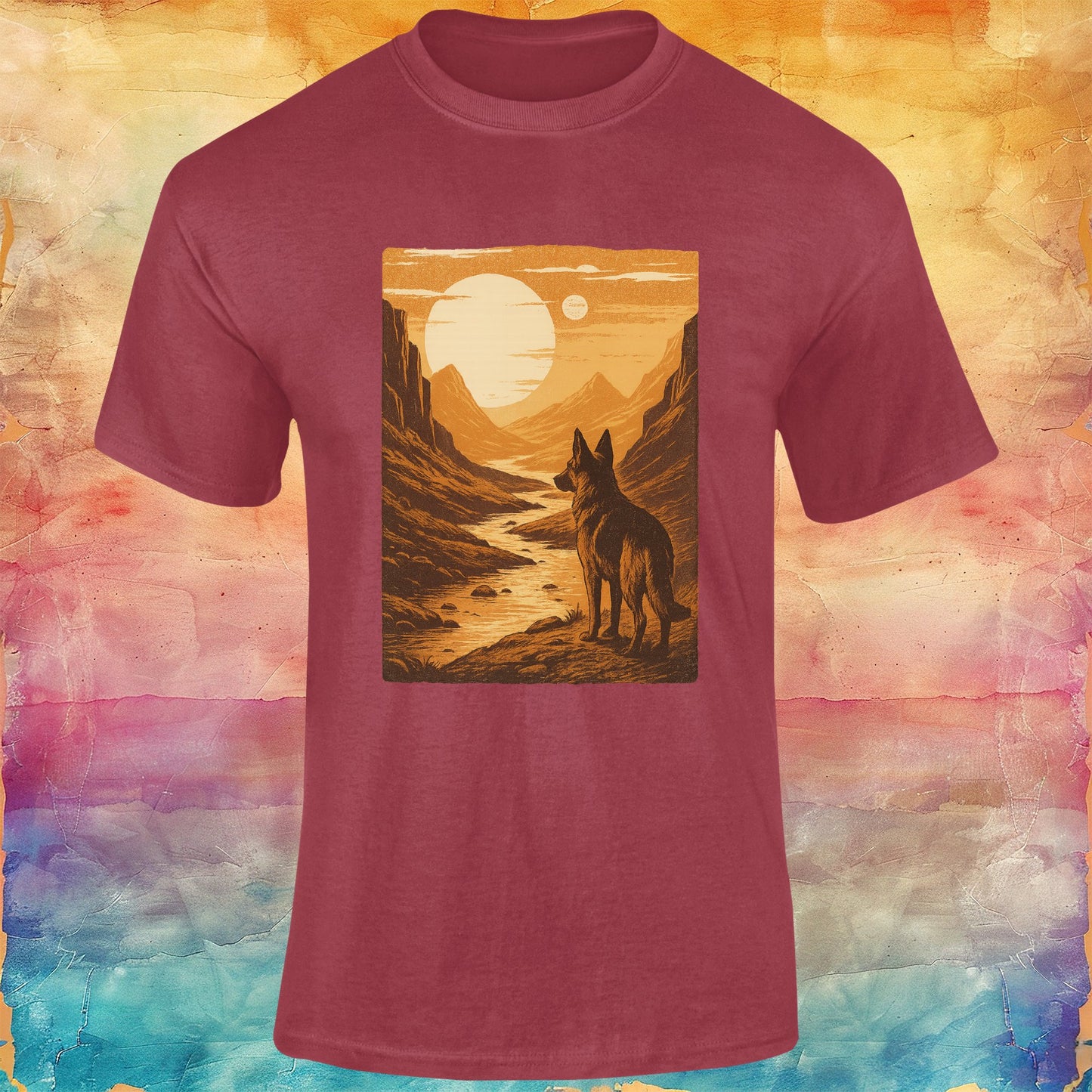 Retro Meadow Unisex Softstyle Tee