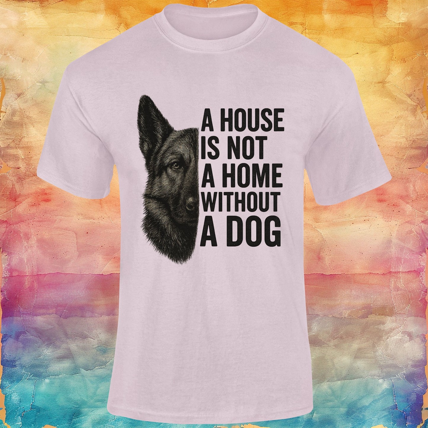 A House is Not a Home Without a Dog Unisex Softstyle Tee