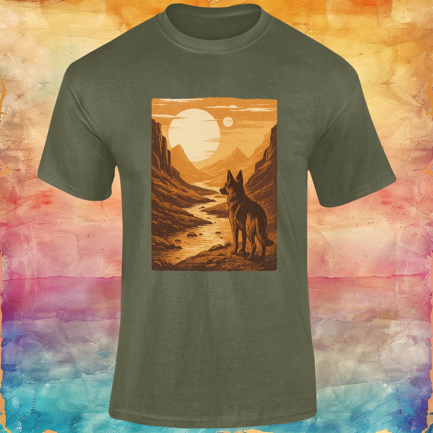 Retro Meadow Unisex Softstyle Tee