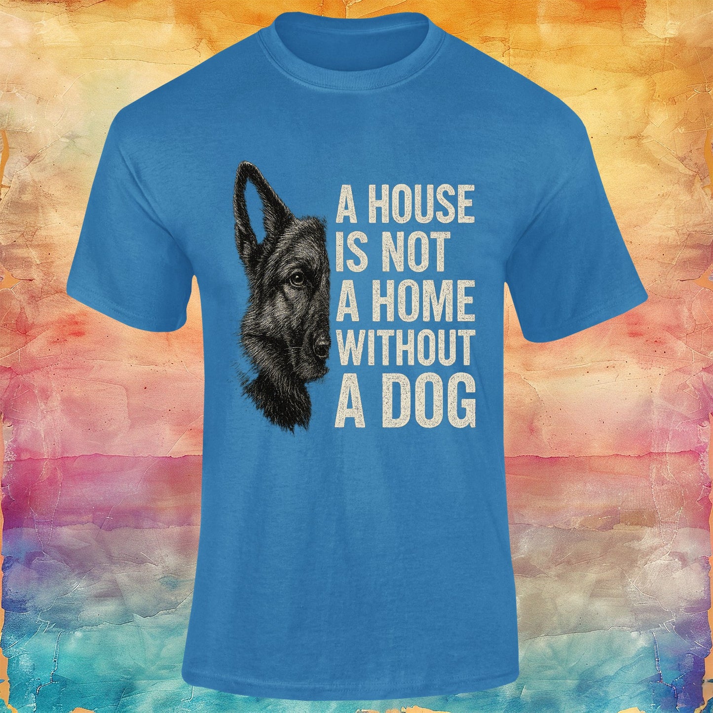 A House is Not a Home Without a Dog Unisex Softstyle Tee
