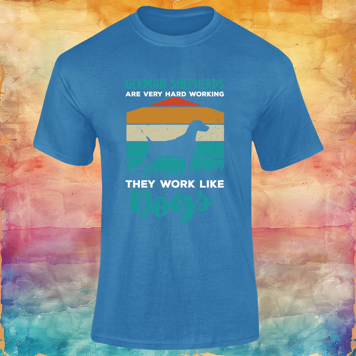 German Shepherds are Very Hard Working Unisex Softstyle Tee