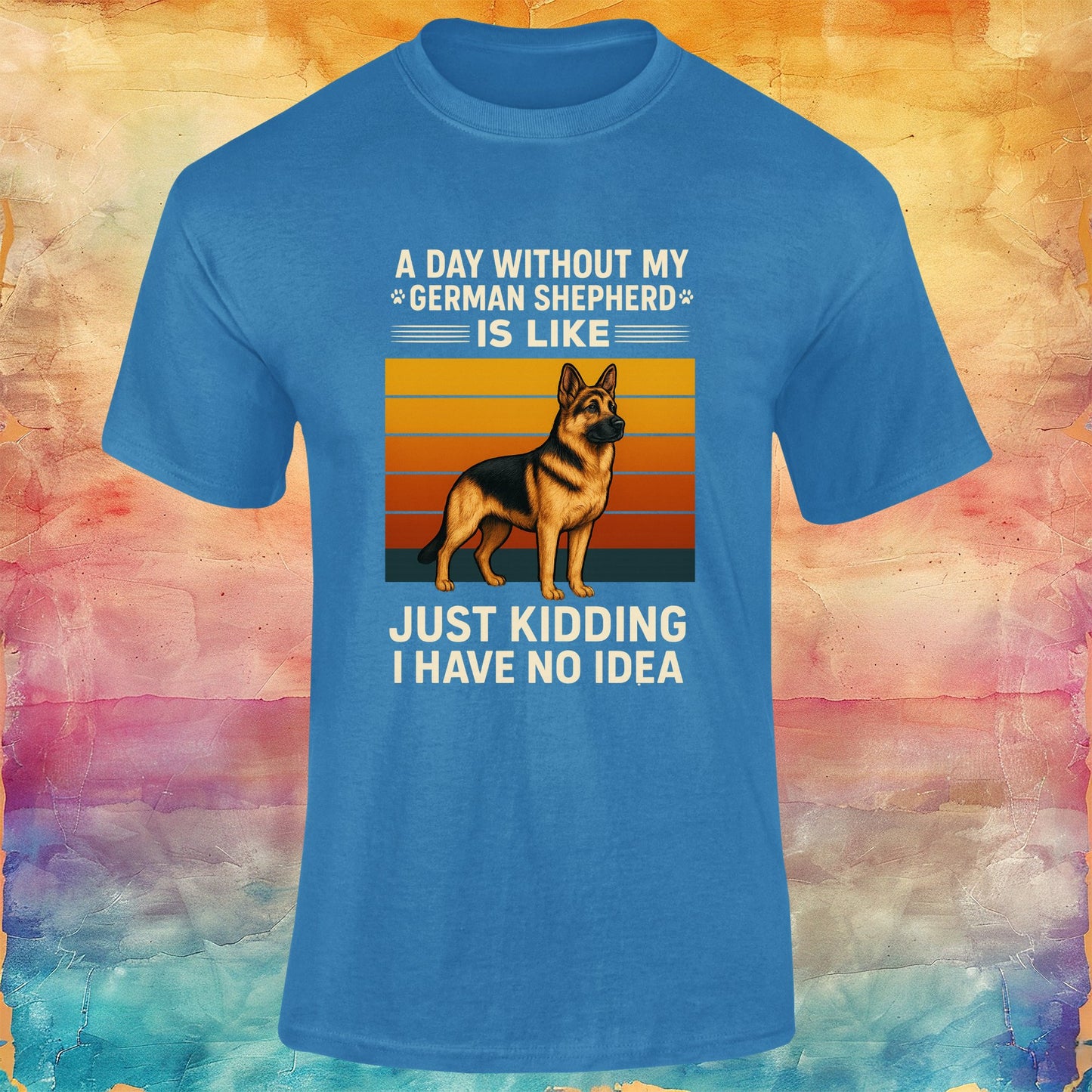 A Day Without My German Shepherd Unisex Softstyle Tee