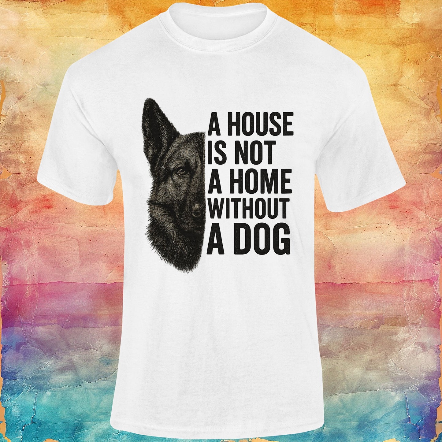 A House is Not a Home Without a Dog Unisex Softstyle Tee