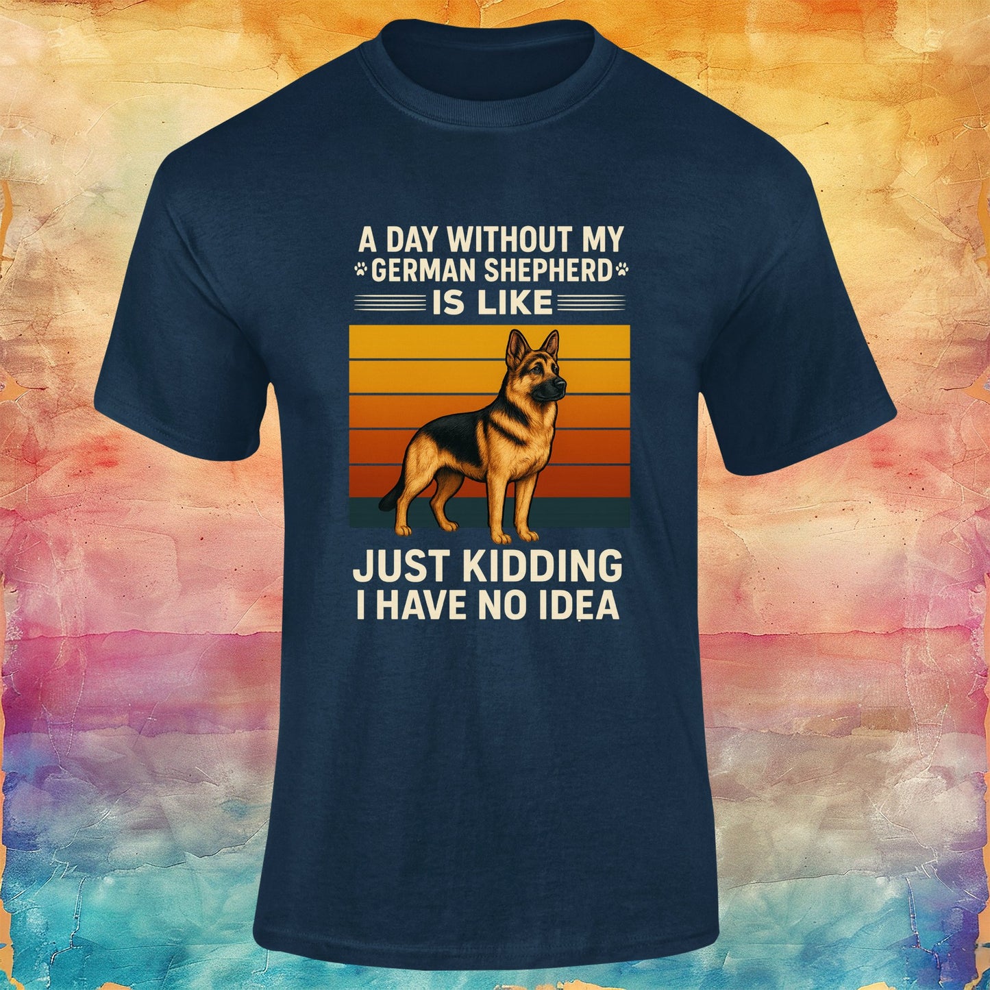 A Day Without My German Shepherd Unisex Softstyle Tee