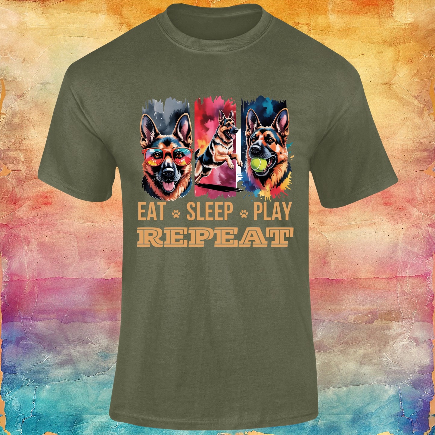 Eat Sleep Play Repeat! Unisex Softstyle Tee