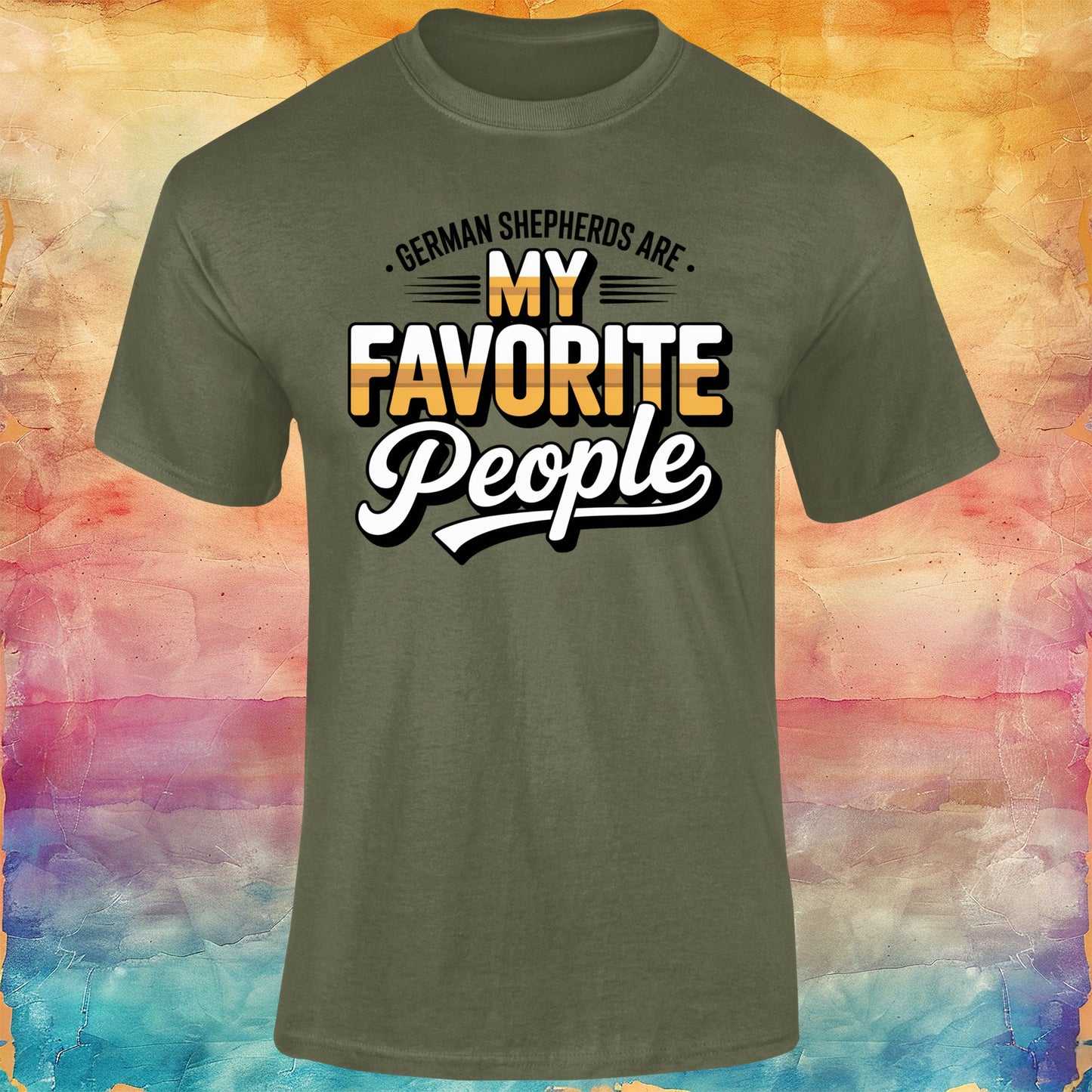 German Shepherds are My Favorite People Unisex Softstyle Tee