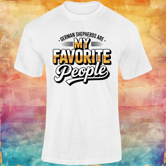 German Shepherds are My Favorite People Unisex Softstyle Tee