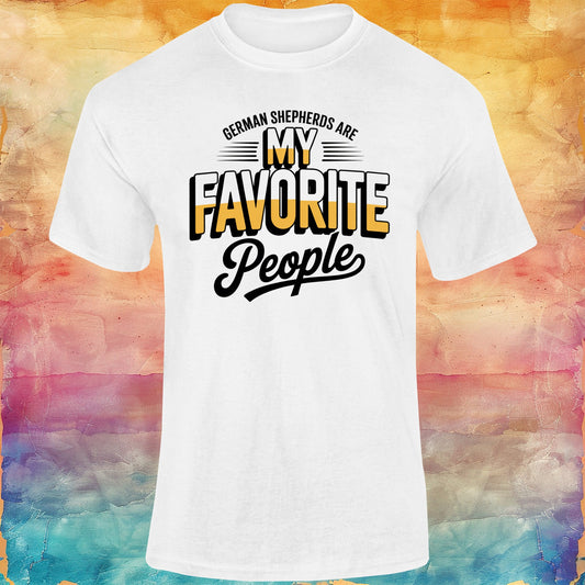 German Shepherds are My Favourite People Unisex Softstyle Tee