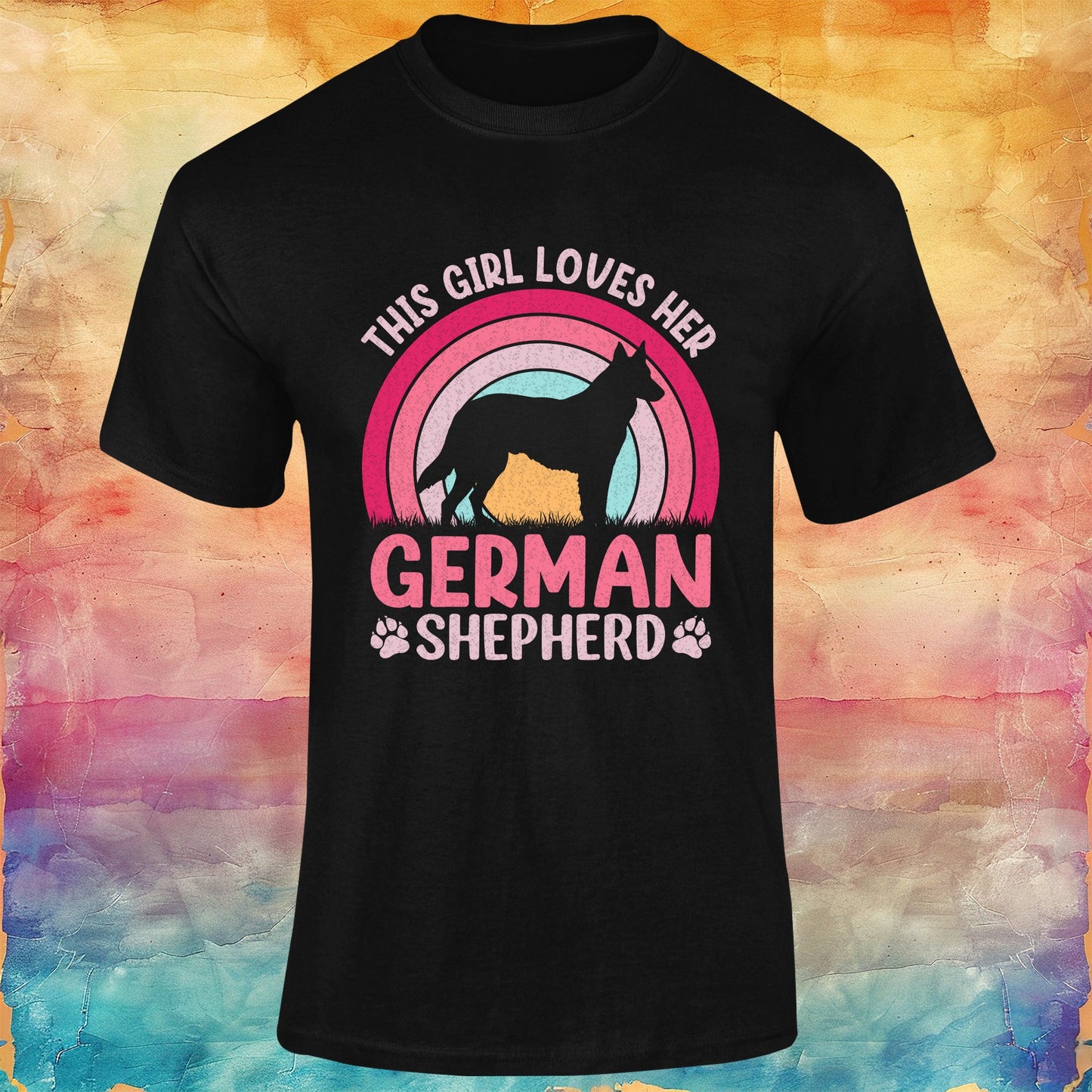 This Girl Loves Her German Shepherd Unisex Softstyle Tee