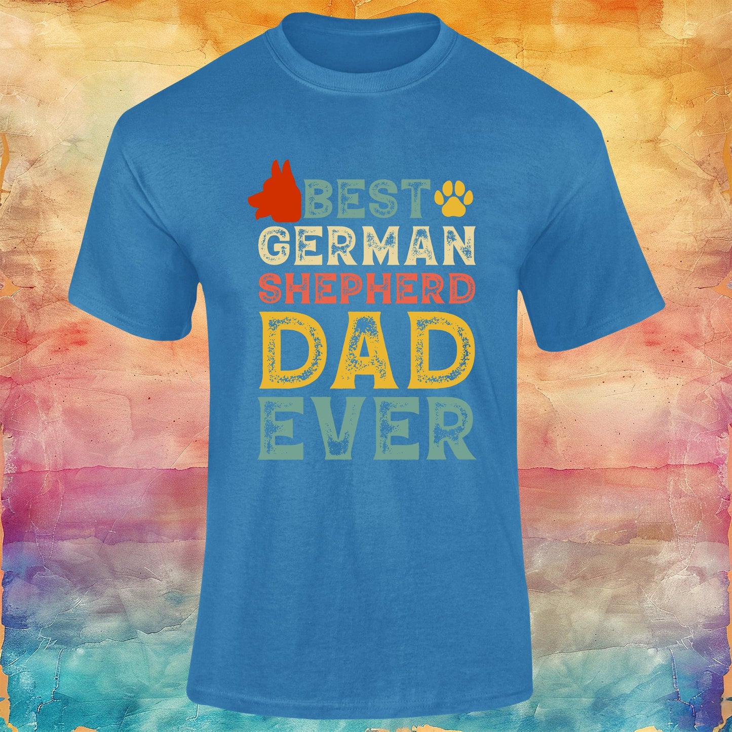 Best German Shepherd Dad Ever Unisex Softstyle Tee