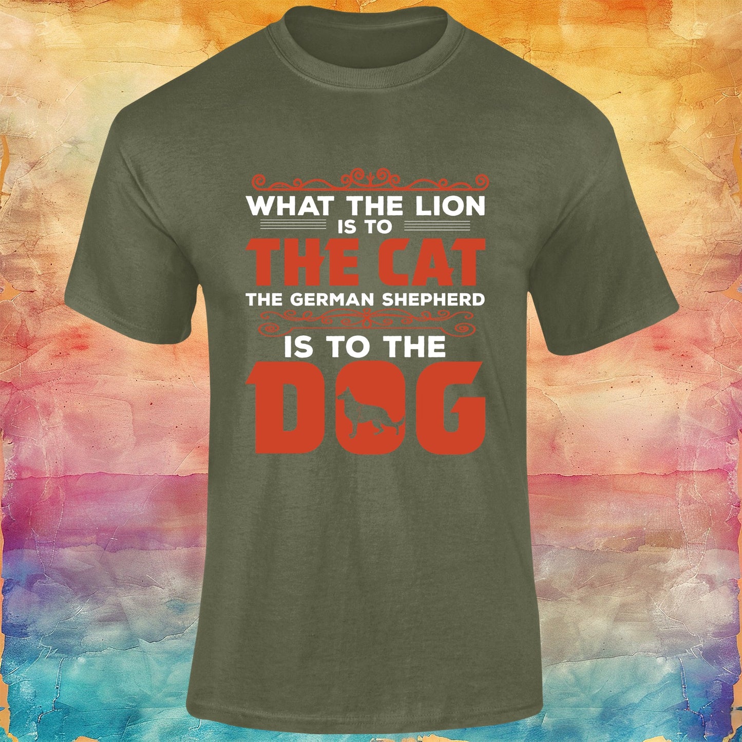 What The Lion is to The Cat The German Shepherd is to The Dog Unisex Softstyle Tee