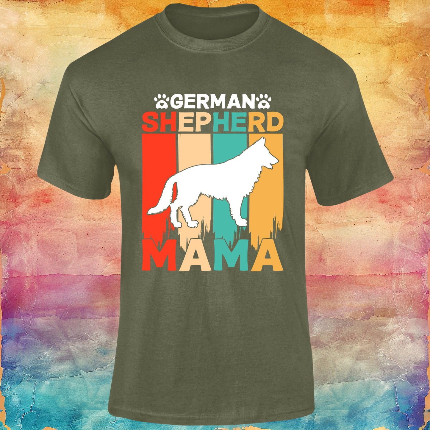 German Shepherd Mama Unisex Softstyle Tee