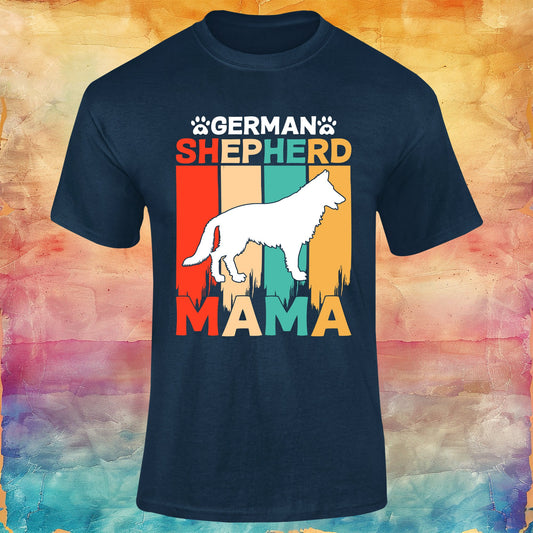 German Shepherd Mama Unisex Softstyle Tee