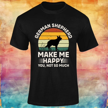 German Shepherd Makes Me Happy, You Not So Much Unisex Softstyle Tee