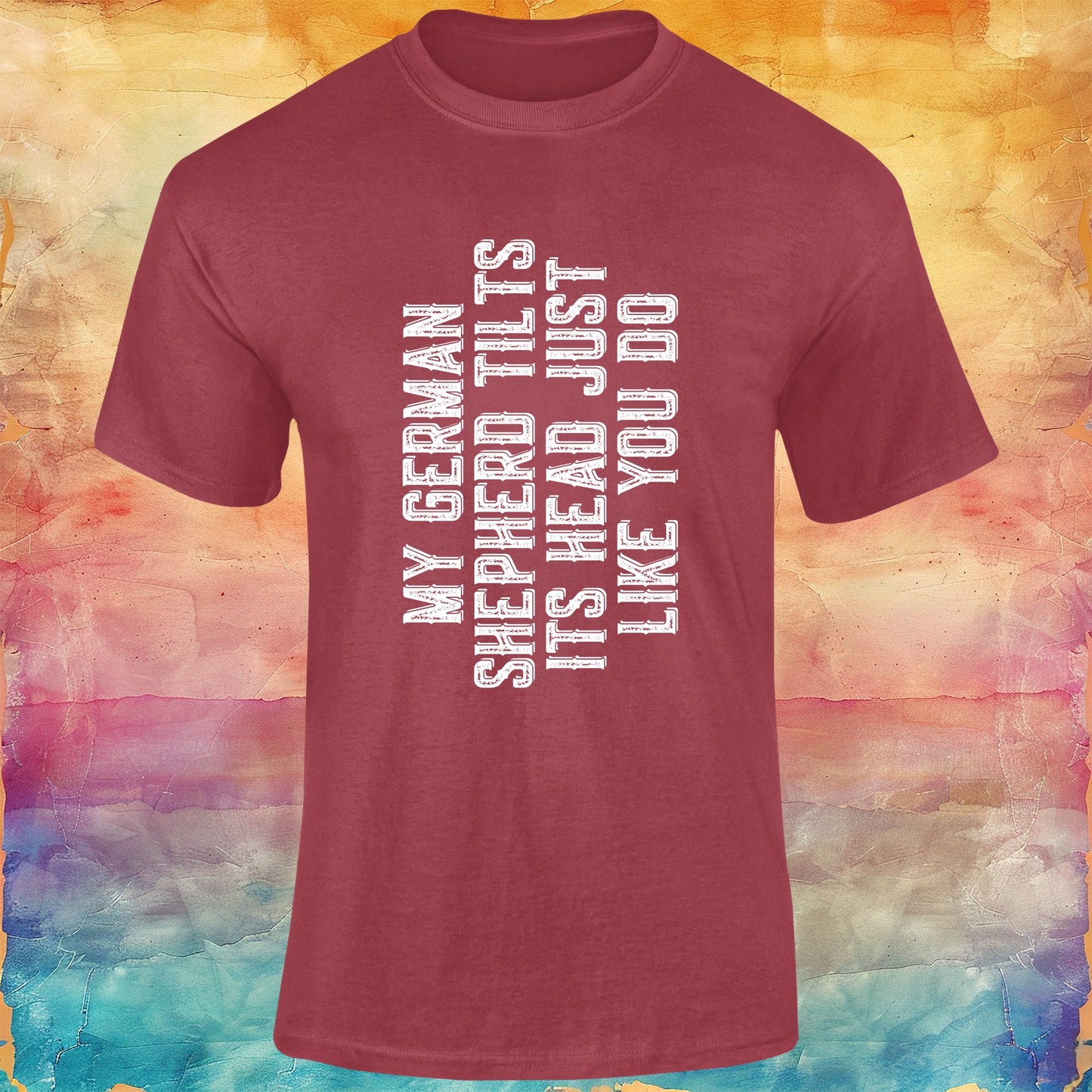 My German Shepherd Tilts Its Head Like You Do Unisex Softstyle Tee