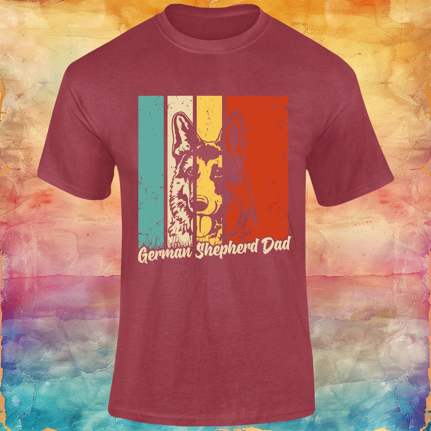 German Shepherd Dad Unisex Softstyle Tee