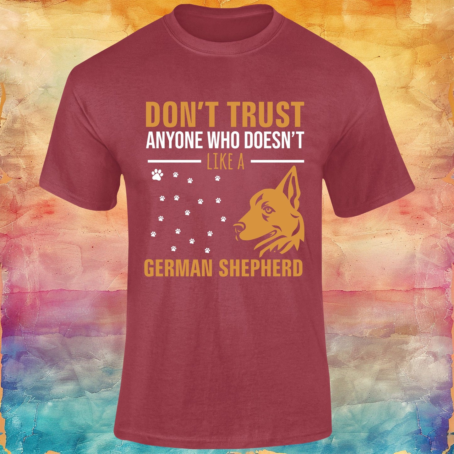 Don't Trust Anyone Who Doesn't Like a German Shepherd Unisex Softstyle Tee