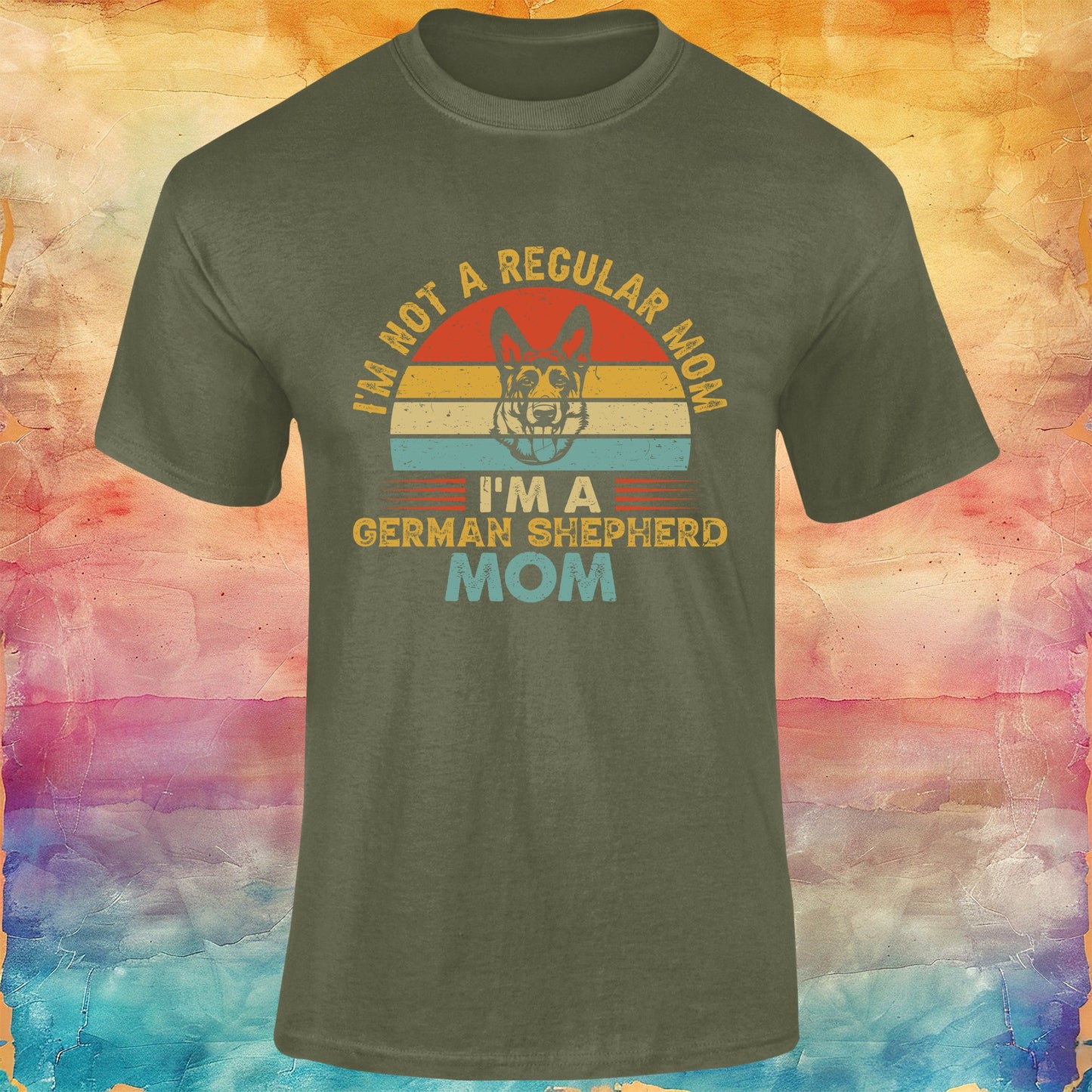 I'm Not a Regular Mom, I'm a German Shepherd Mom Unisex Softstyle Tee