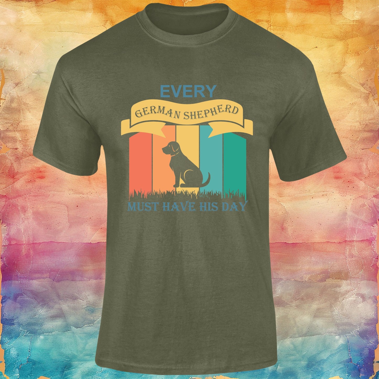 Every German Shepherd Must Have His Day Unisex Softstyle Tee