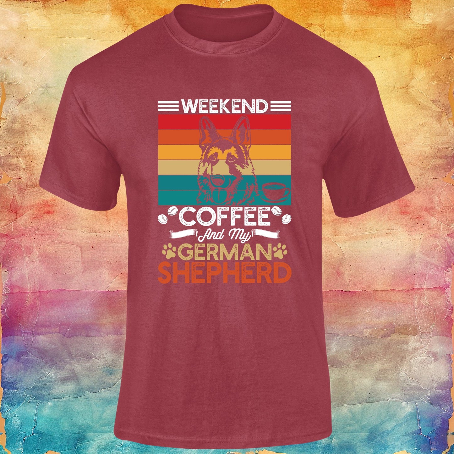 Coffee and My German Shepherd Unisex Softstyle Tee