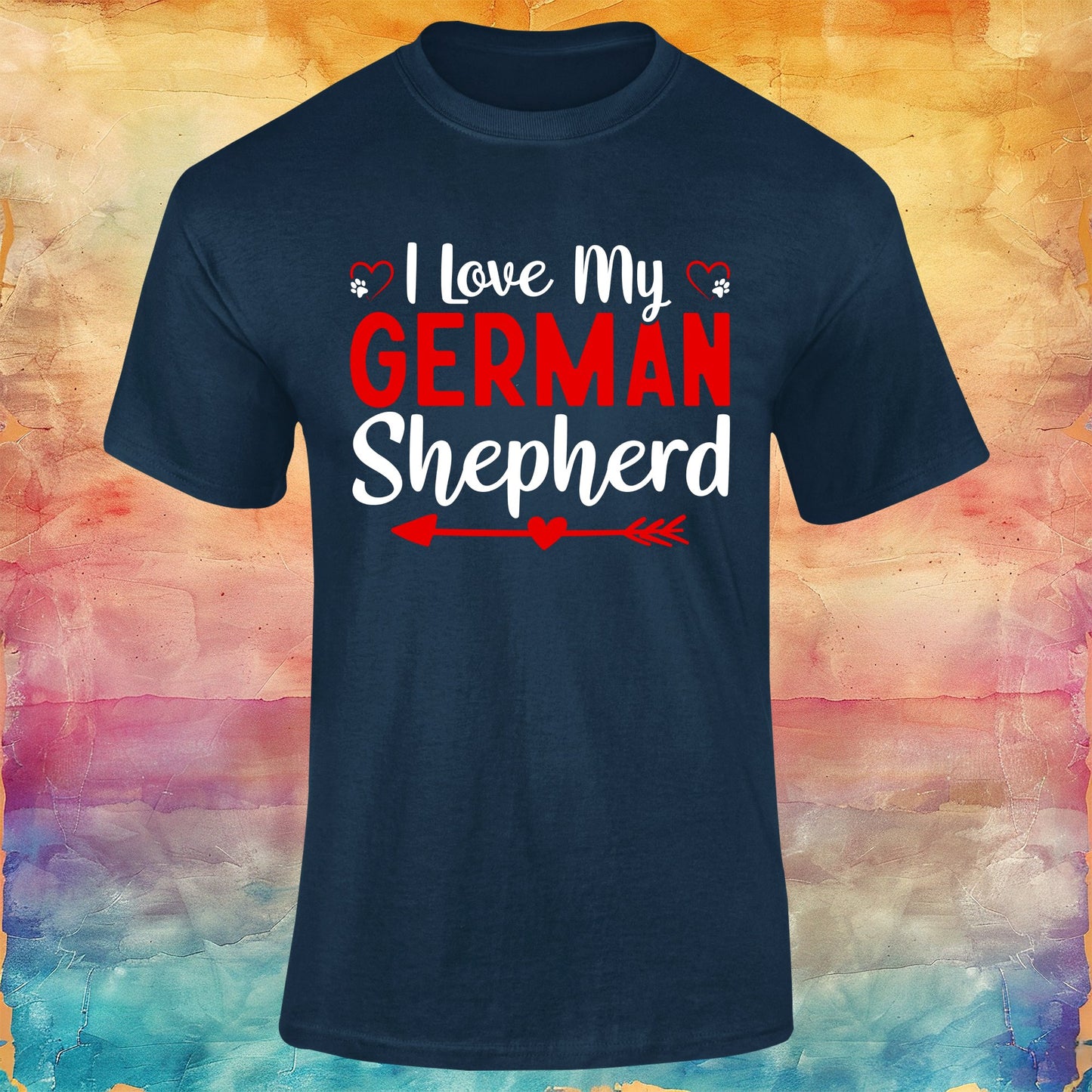 I Love My German Shepherd Unisex Softstyle Tee