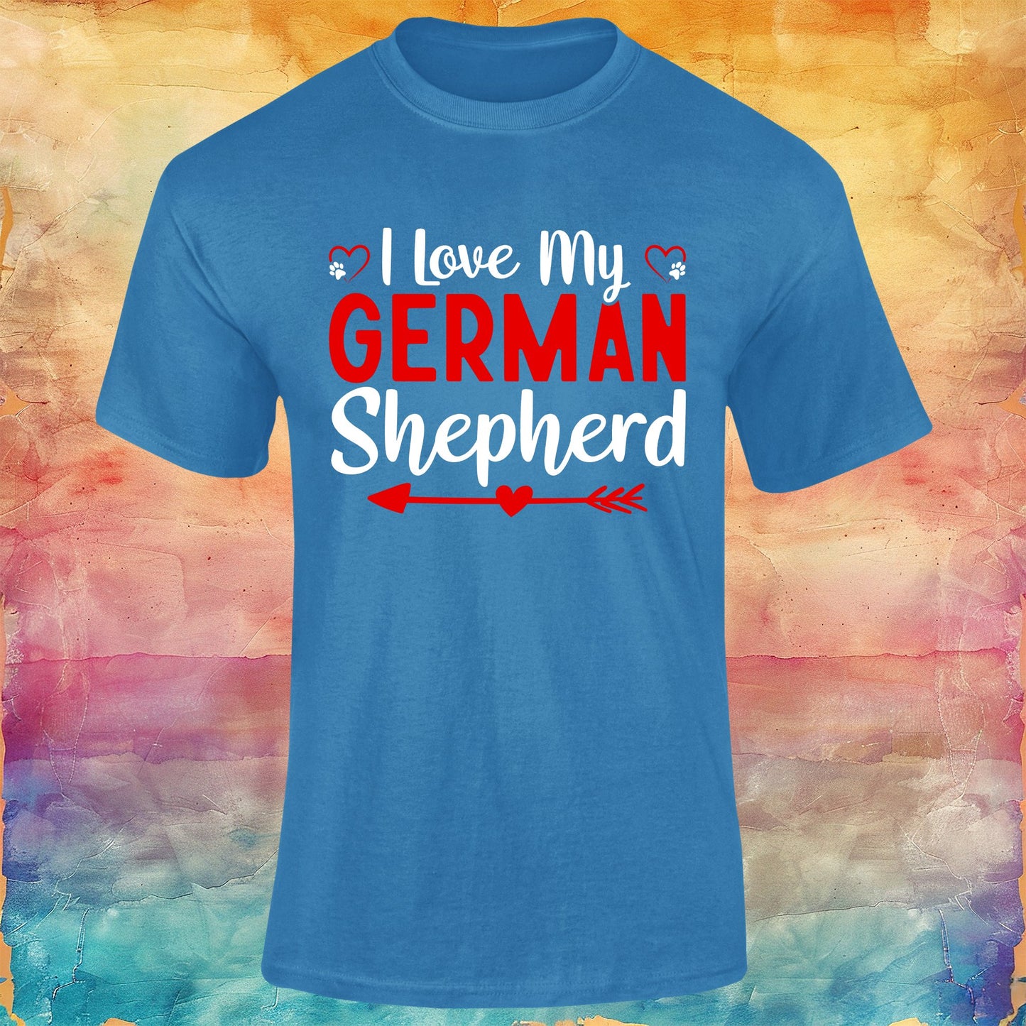 I Love My German Shepherd Unisex Softstyle Tee