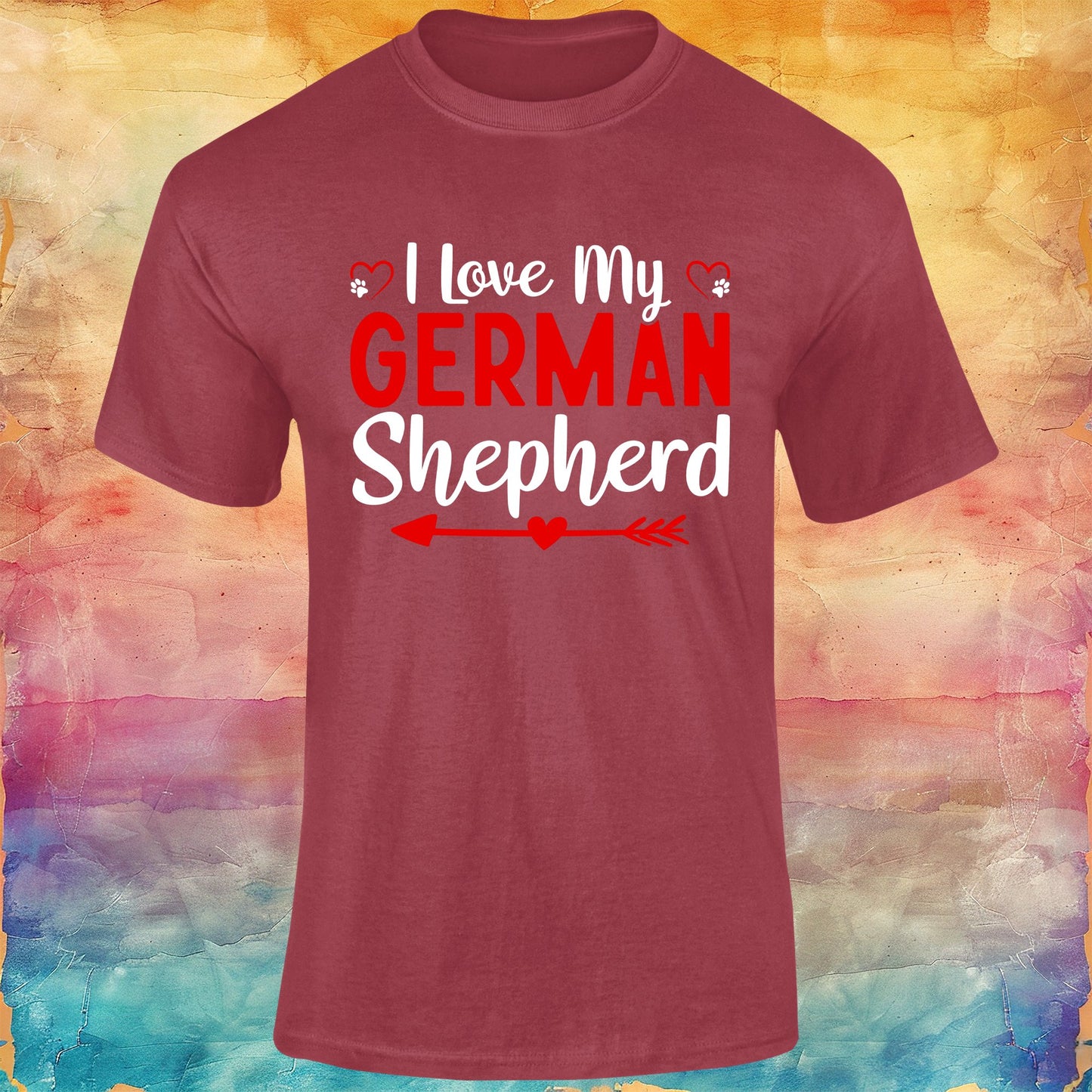 I Love My German Shepherd Unisex Softstyle Tee