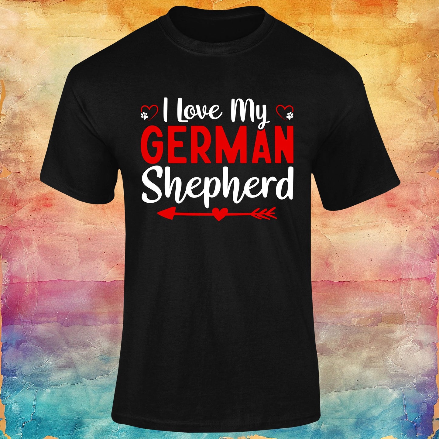I Love My German Shepherd Unisex Softstyle Tee