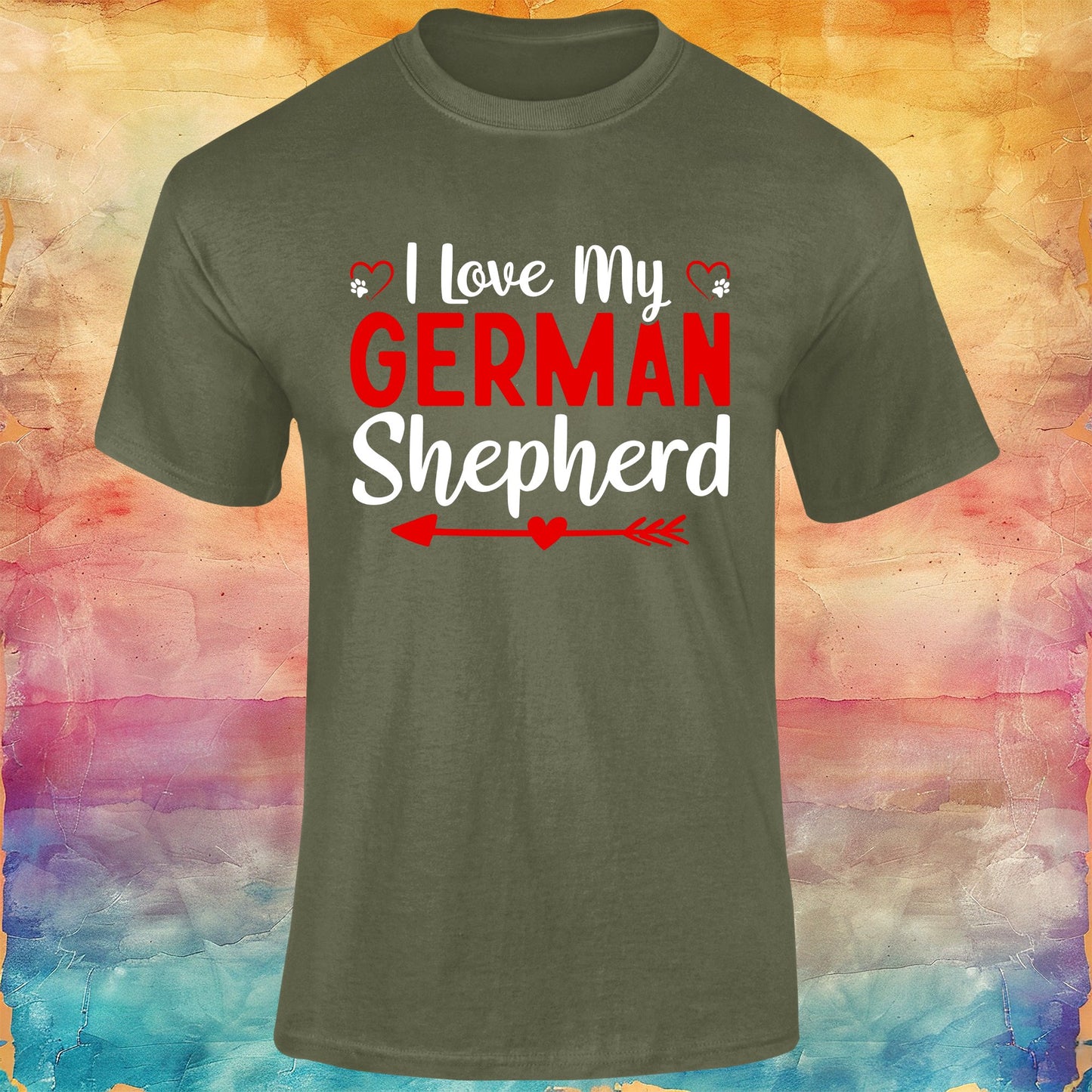I Love My German Shepherd Unisex Softstyle Tee