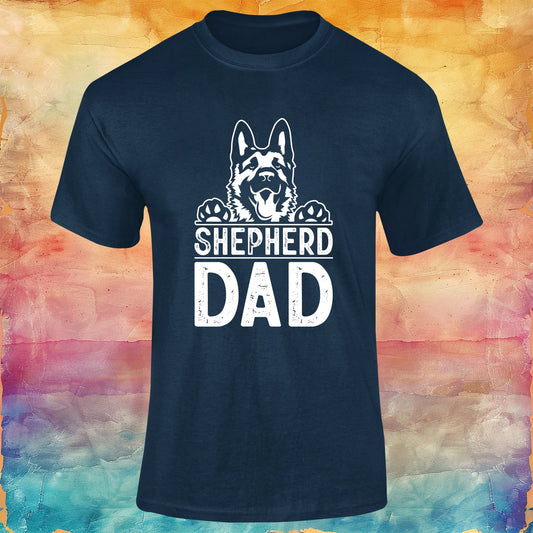 German Shepherd Dad Unisex Softstyle Tee