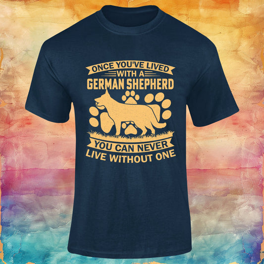 Once you've Lived with a German Shepherd Unisex Softstyle Tee