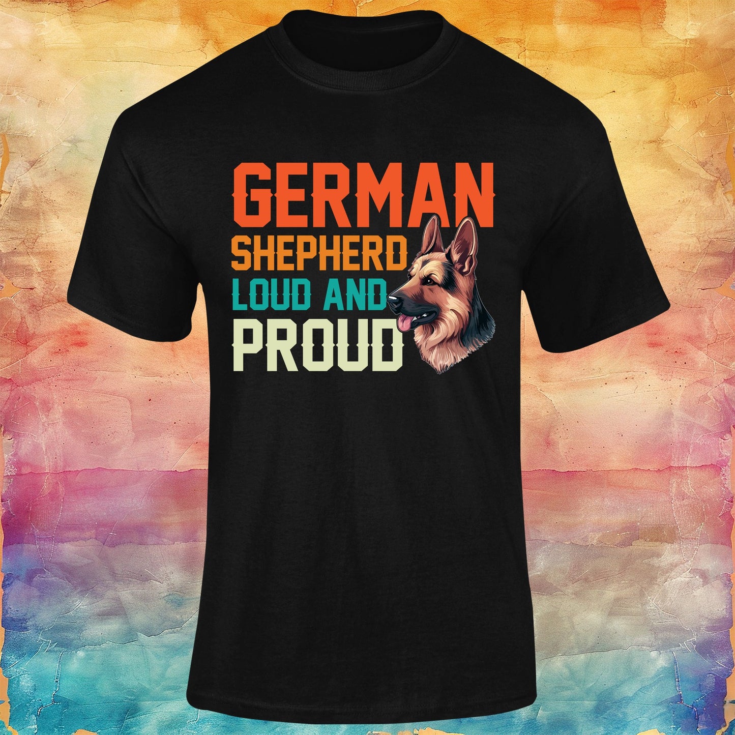 German Shepherd Loud and Proud Unisex Softstyle Tee