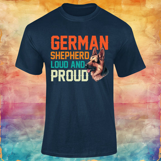 German Shepherd Loud and Proud Unisex Softstyle Tee