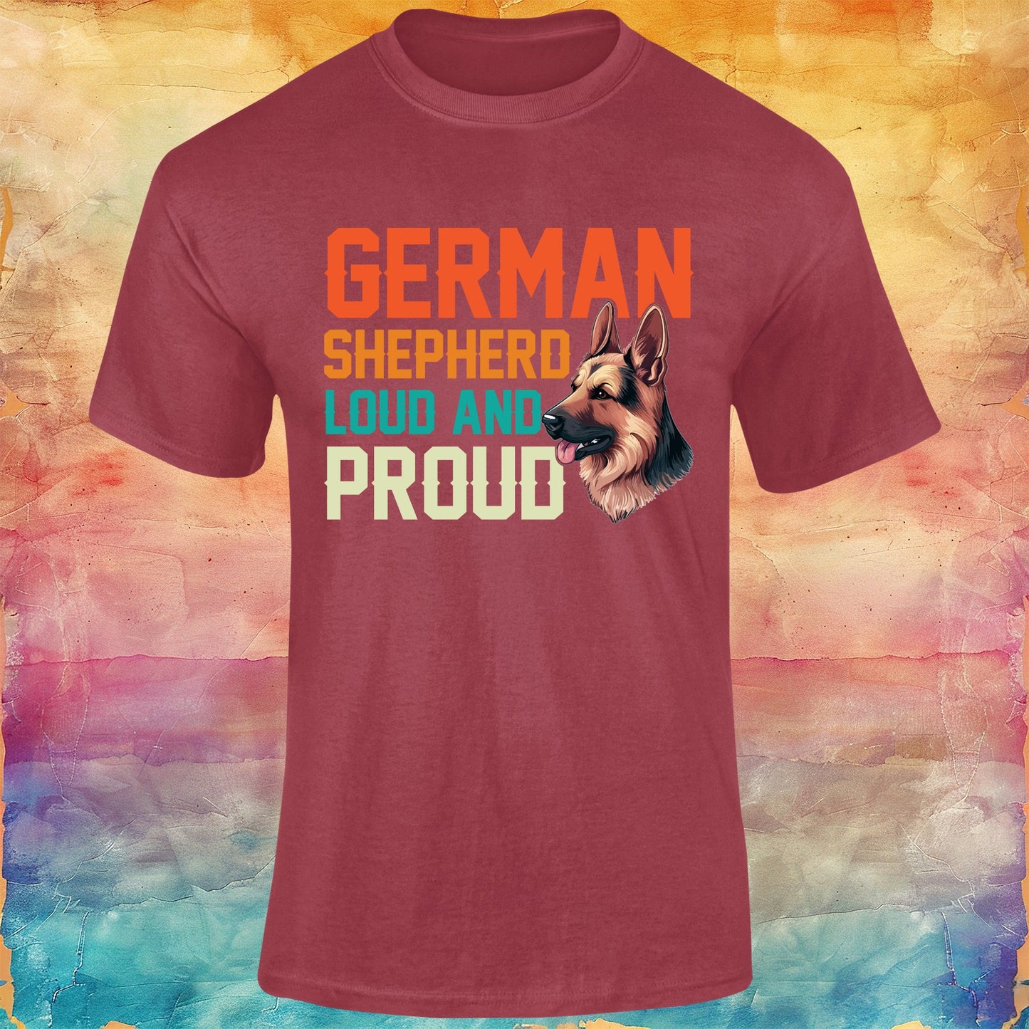 German Shepherd Loud and Proud Unisex Softstyle Tee