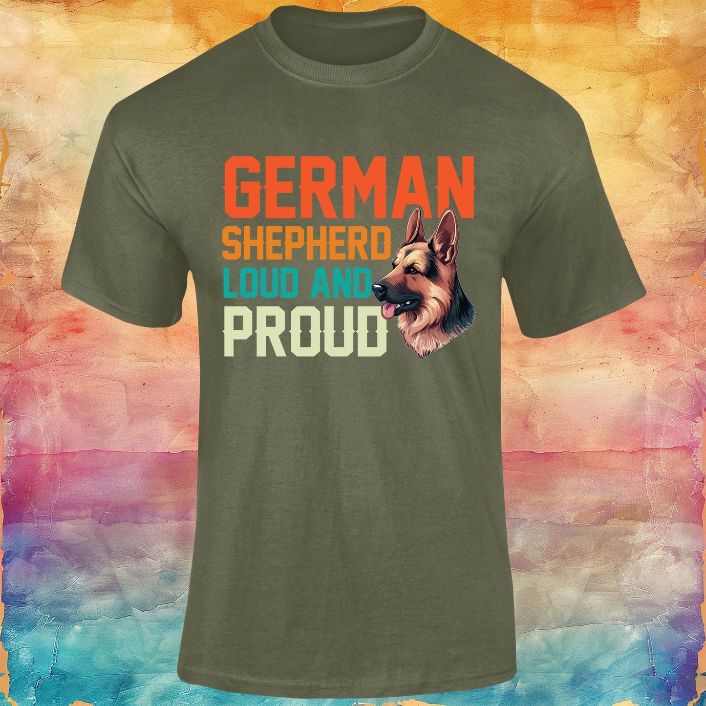 German Shepherd Loud and Proud Unisex Softstyle Tee