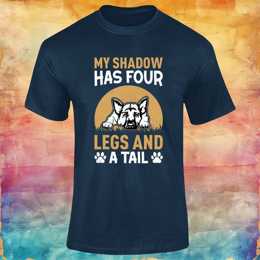 My Shadow has Four Legs Unisex Softstyle Tee