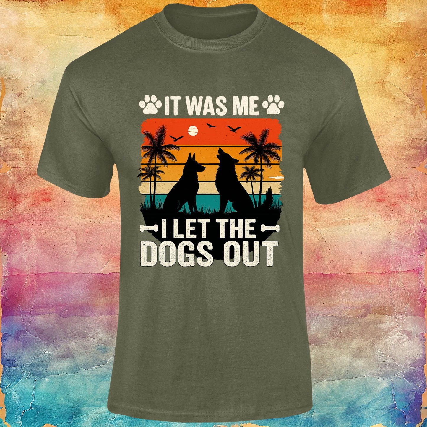 It Was Me, I let the Dogs Out Unisex Softstyle Tee