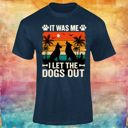 It Was Me, I let the Dogs Out Unisex Softstyle Tee
