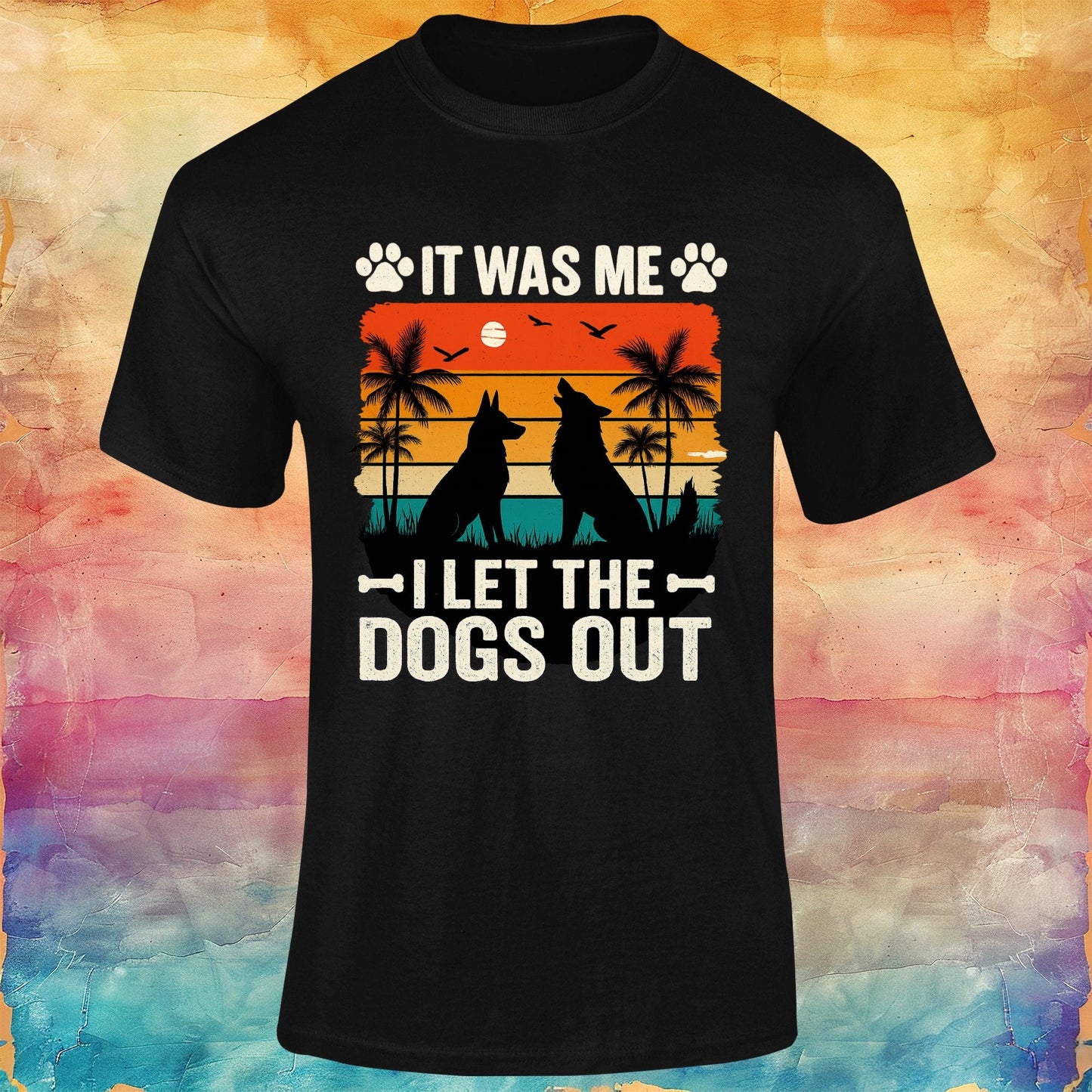 It Was Me, I let the Dogs Out Unisex Softstyle Tee