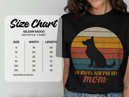 German Shepherd Mom Unisex Softstyle Tee