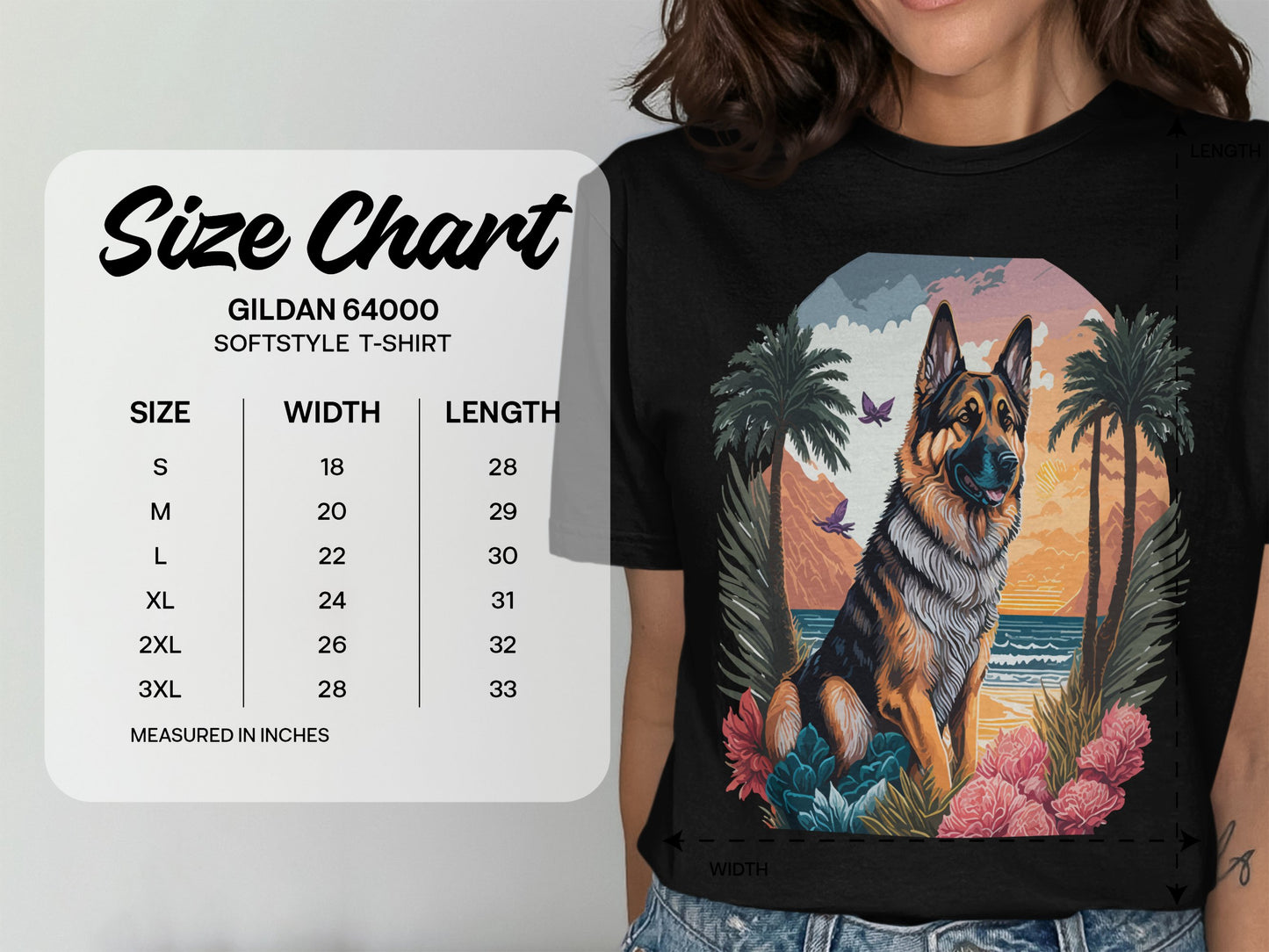 German Shepherd Unisex Softstyle Tee